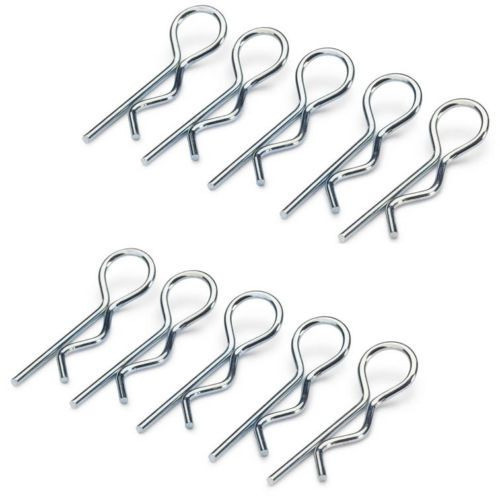 Absima Body Clips Large Silver x10