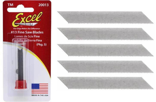 Excel #13 Fine Saw Blades x5