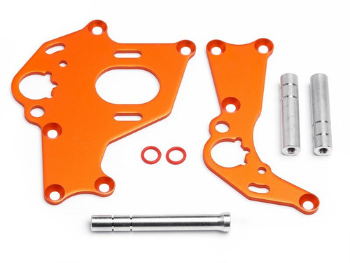 HPI Racing Motor Mount Set Orange L/R
