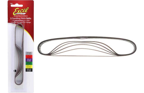 Excel Sanding Stick Belts #240 x5