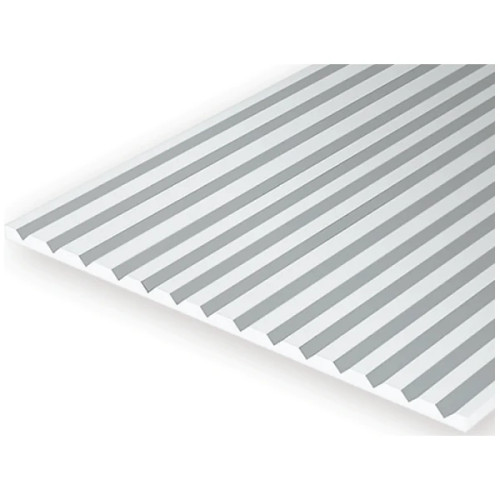 Evergreen Styrene 15 x 30cm V-Groove Siding 0.188 / 4.8mm Groove Spacing