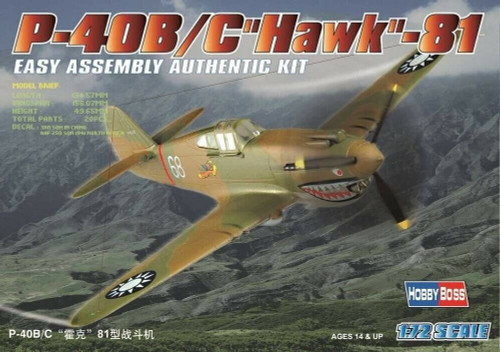 HobbyBoss 1:72 P-40B/C Hawk-81A