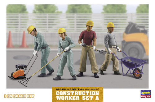 Hasegawa 1:35 Construction Worker Set A