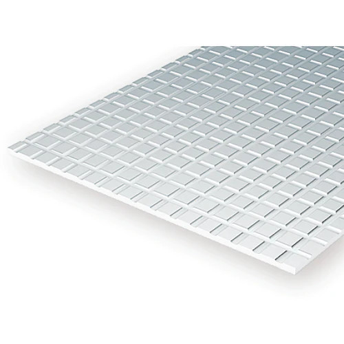 Evergreen Styrene Sidewalk 0.011 / 0.28mm Groove Spacing (1 pc)