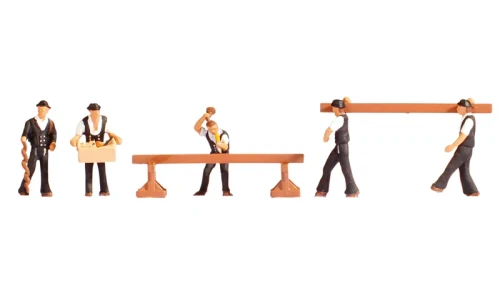 Noch HO Model Figures - Carpenters