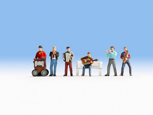 Noch HO Street Musicians w/o bench
