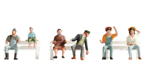 Noch HO Model Figures - Tractor Drivers (without benches)