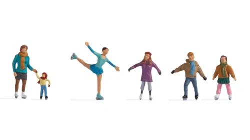Noch HO Model Figures - Ice Skaters