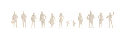 Noch 1:100 Standing People Unpaintd