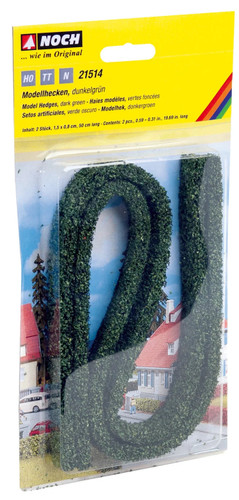 Noch Hedges Dark Green 15 x 8mm