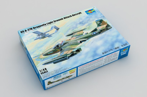 Trumpeter 1:48 US A-37B Dragonfly Light Ground-Attack Aircraft Plastic Model Kit