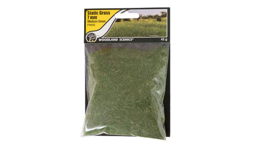 Woodland Scenics Static Grass Med.Green 7mm