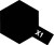 Tamiya Acrylic Paint Mini X-1 Black