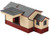 Peco N Goods Shed, Brick/Timber