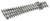 Peco HOm Code 75 Turnout Medium LH
