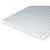 Evergreen White Polystyrene Sidewalk Sheet 0.0188 x 6 x 12 / 4.8mm x 15cm x 30cm (1)