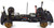 Absima Body Mount Black (Single Post)
