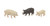 TomyTec N Scale Pigs (3)
