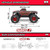 Arrma 1/10 Quake 223S DSC 2WD RTR Brushless Monster Truck, Red