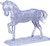 Crystal Puzzle Clear Horse