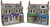 Metcalfe OO/HO Terrace Shop Front Stone