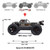 Arrma 1/10 Outcast 4S 4x4 RTR Brushless Stunt Truck, Red
