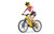 Bruder Mountain Bike w/Female Cyclist