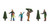 Noch HO Model Figures - Selling Christmas Trees