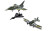 Airfix 1:72 Eurofighter Typhoon FGR.4 "Moggy" & Hawker Typhoon Mk.IB Twin Pack Plastic Model Kit