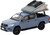 Tarmac Works 1:64 Toyota Hilux Grey - Camper Diecast Model Car
