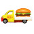 Tomica #54 Toyota Town Ace Hamburger Truck Diecast Model