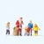 Preiser HO Father Christmas w/Children Figure Set