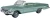 Oxford Diecast 1:87 1961 Chevrolet Impala Convertible Arbor Green Diecast Model