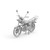 AK Interactive 1:35 CG125 Japanese Motorcycle Plastic Model Kit