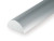 Evergreen Polystyrene White Half Round  1.5 x 350mm (5 pcs)
