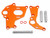 HPI Racing Motor Mount Set Orange L/R