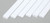 Evergreen Polystyrene White Strips 2.5 x  6.3mm x 35cm (6 pcs)
