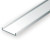 Evergreen Polystyrene White Channels 7.9 x 350mm (3 pcs)