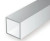 Evergreen Polstyrene White Square Tubing 4.8 x 4.8 x 350mm (3 pcs)