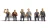 Noch HO Model Figures - Sitting Workers (without benches)
