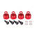 Traxxas Shocks Caps Alum (RED)