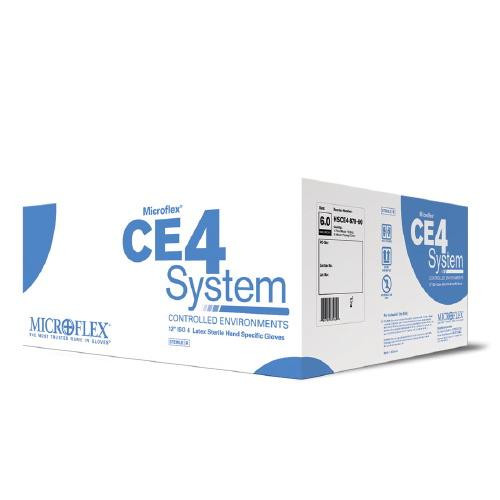 ce4 latex gloves, size 6.5