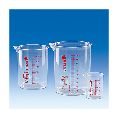 vitlab griffin beaker, polymethyl pentene (pmp), 250ml