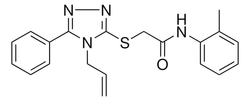 2-((4-allyl-5-phenyl-4h-1 2 4-triazol-3- yl)thio)-n-(2-methylphenyl)acetamide - 10mg