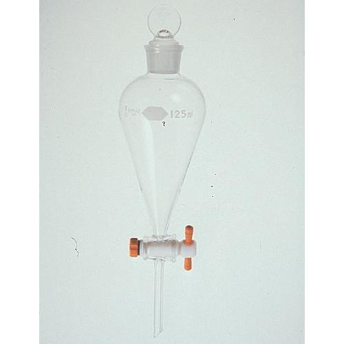 separatory funnel, squibb, pear, ptfe, 250 ml (c08-0375-595)