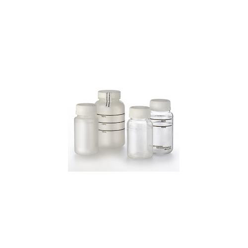 coliform water sample bottle, 120ml, polystyrene, with 50mg thiosulfate tablet
