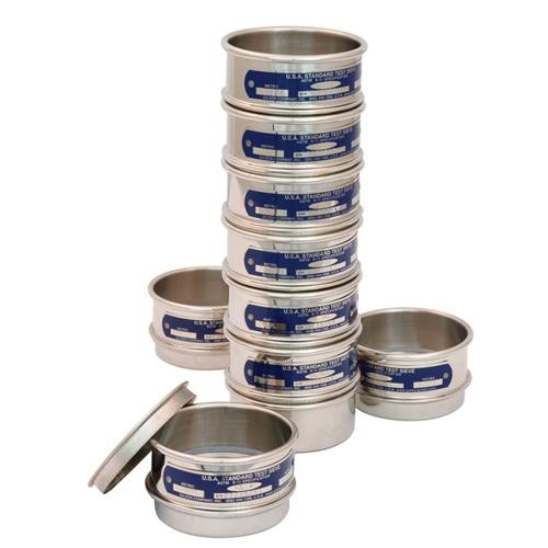 sieve,3", stainless steel, half height, #450