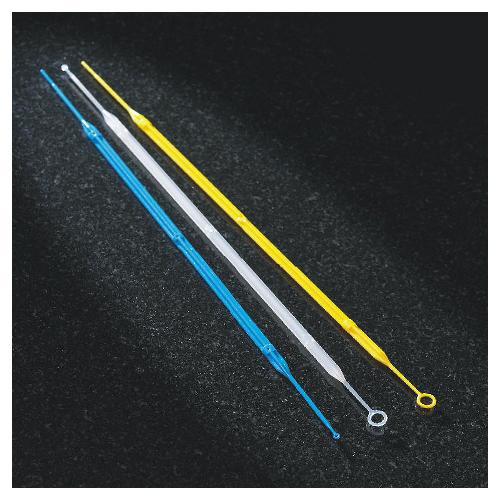 inoculation loop, rigid, 10ul & 1ul, with calibration certificate, sterile, individually wrapped, white