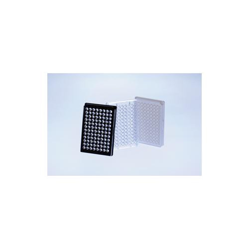 1536w hibase non-binding plate, ps, flat bottom, black