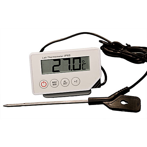 digital thermometer, haccp tested, with 1.125 x 0.125" immersion probe & cable, range: -50 to 70 c (-50 to 158 f)